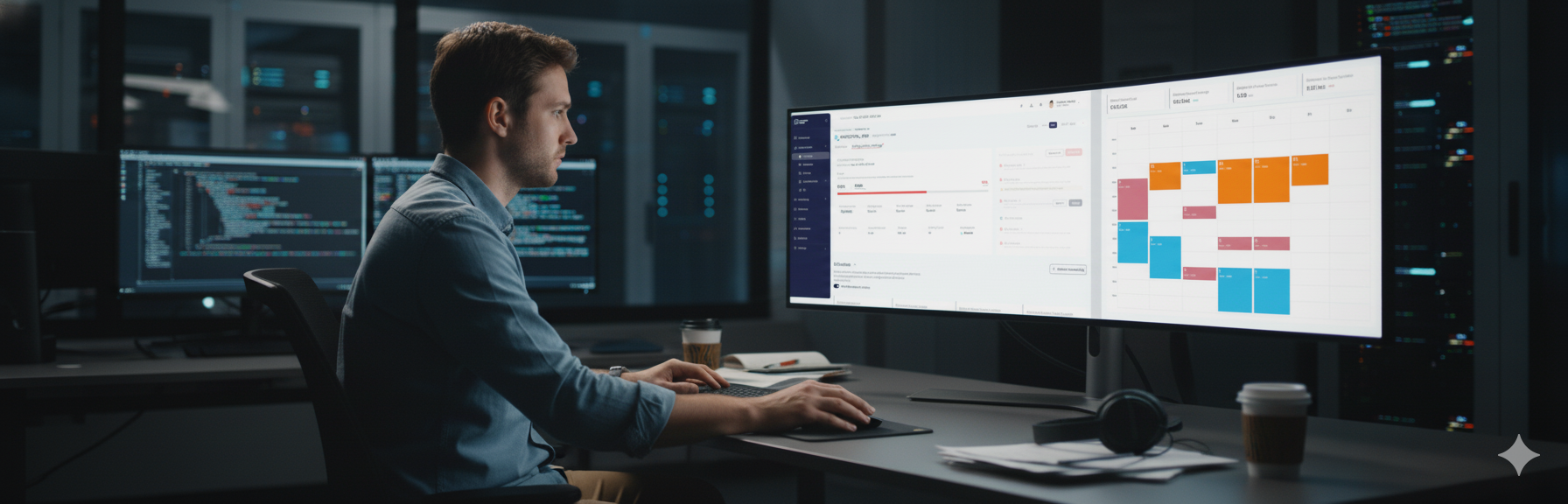 data engineer monitoring Cortex AI workloads on dashboard with cost-saving insights from Seemore.