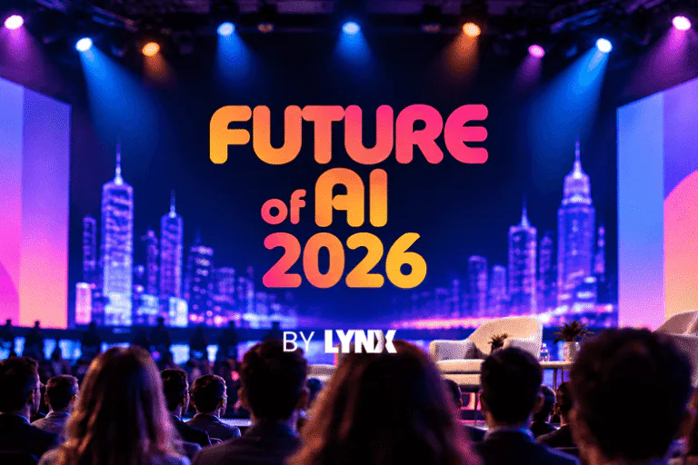 Future of AI 2026 by Lynx conference stage